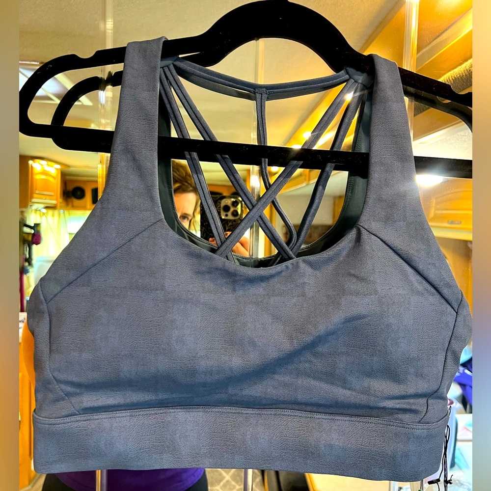 Brand New Slate Light N Tight Strappy Bra RC Size L